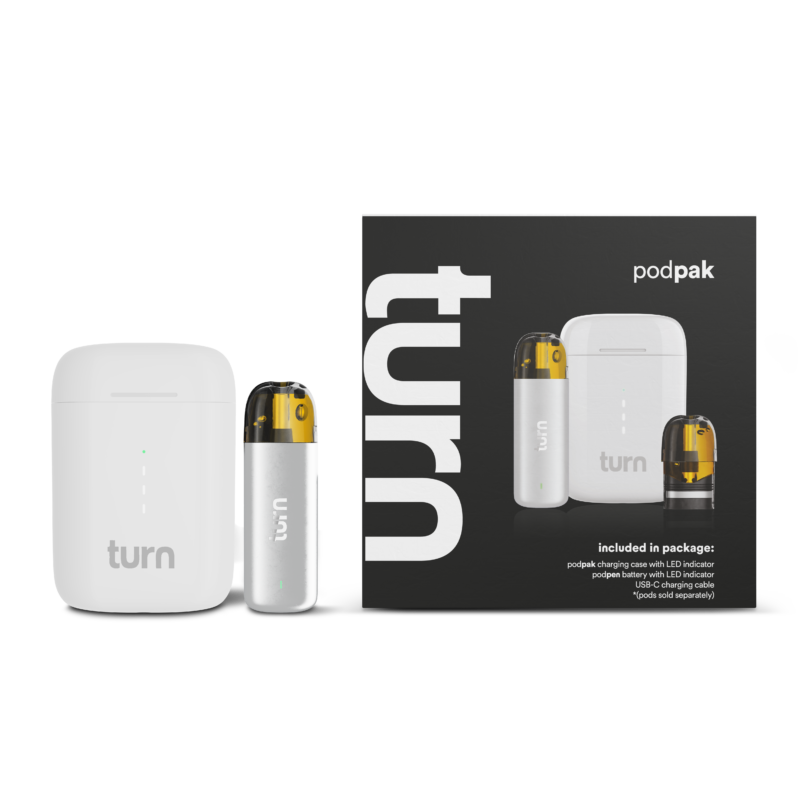 turn podpak kit // white Vape Battery - turndisposablevape.net